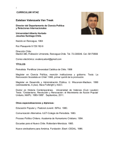 Esteban Valenzuela Van Treek - Departamento de Ciencia Política