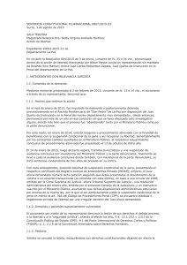 SENTENCIA CONSTITUCIONAL PLURINACIONAL 0807/2015