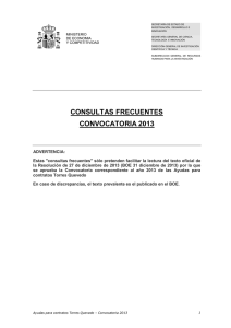 Consultas Frecuentes - Ministerio de Economía y Competitividad