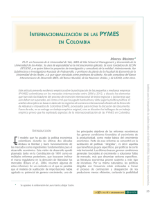 internacionalización de las pymes en colombia