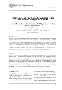 PRODUCCIÓN DE POLI-β-HIDROXIBUTIRATO