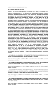 Informativo Jurídico Diario Oficial año 2015 enero 16