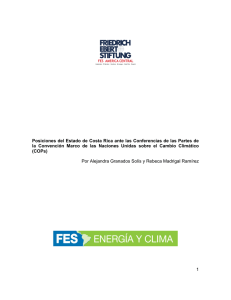 Documento preliminar - Posiciones CR cambio climático(COP)