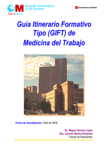 Guía Itinerario Formativo Tipo (GIFT) de Medicina del Trabajo