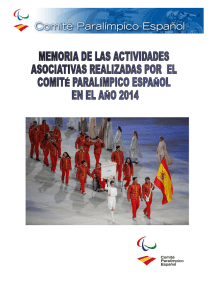1. .- Número de socios que integran el Comité Paralímpico Español