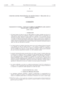 Comunicación de la Comisión — Criterios para el análisis de