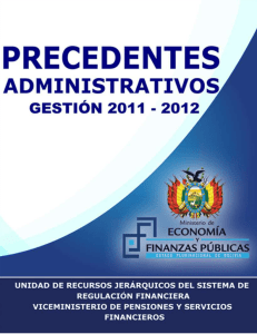 Precedentes Administrativos 2011-2012