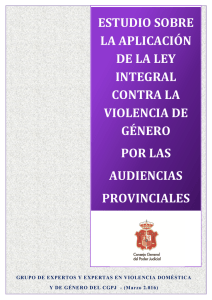 estudio sobre la aplicación de la ley integral contra la violencia de
