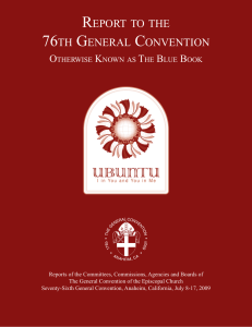 report to the 76th general convention - GCO Extranet