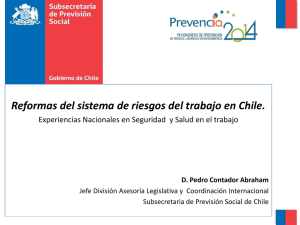 Reformas del sistema de riesgos del trabajo en Chile.