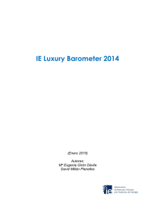 IE Luxury Barometer 2014 - Observatorio del Mercado Premium