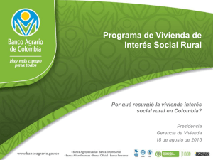 Programa de Vivienda de Interés Social Rural
