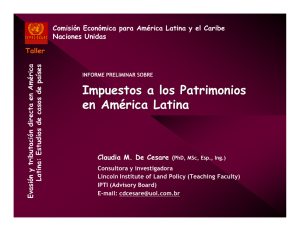 Impuestos a los Patrimonios en América Latina