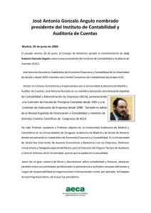 José Antonio Gonzalo Angulo nombrado presidente del Instituto de