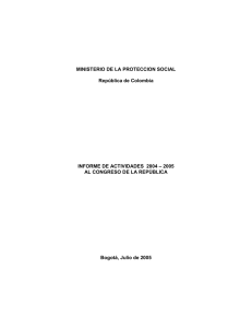 informe de actividades al congreso 2004-2005