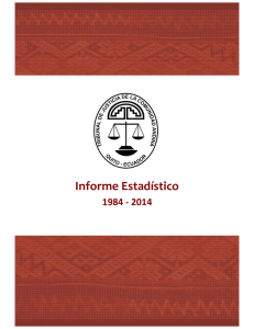 informe estadístico 1984 - 2014 - Tribunal de Justicia de la