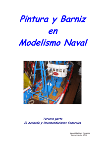 Pintura y Barniz en Modelismo Naval
