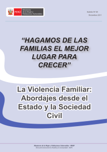 La Violencia Familiar: Abordajes desde el Estado y la Sociedad Civil