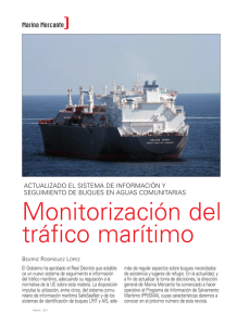 Monitorización del tráfico marítimo