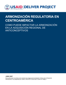armonización regulatoria en centroamérica