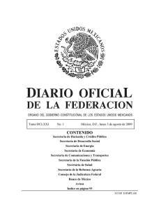 contenido - Diario Oficial de la Federación