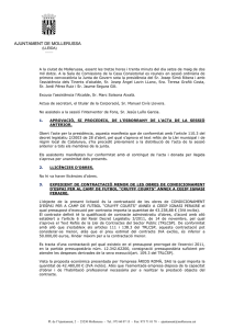 Acta 18/2012 - Ajuntament de Mollerussa