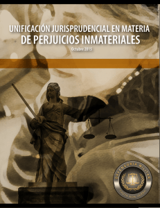 unificación jurisprudencial en materia de perjuicios inmateriales