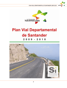 Plan vial departamental - Ministerio de Transporte