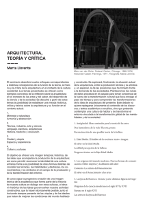 Guía docente - Departament de Teoria i Història de l`Arquitectura i
