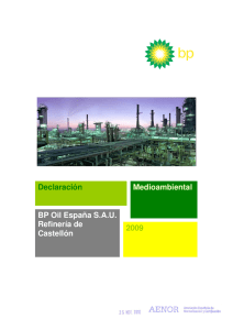 Declaración Medioambiental BP Oil España SAU