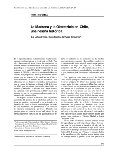 La Matrona y la Obstetricia en Chile, una reseña