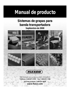 Sistemas de grapas para banda transportadora