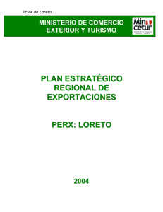 PLAN ESTRATÉGICO REGIONAL DE EXPORTACIONES PERX
