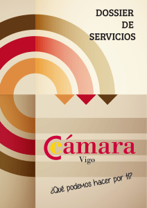 dossier de servicios - Cámara de Comercio de Vigo