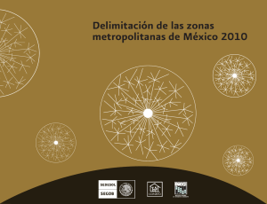 Delimitación de las zonas metropolitanas de México 2010