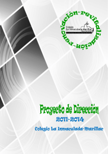 Proyecto de dirección - Colegio La Inmaculada Marillac