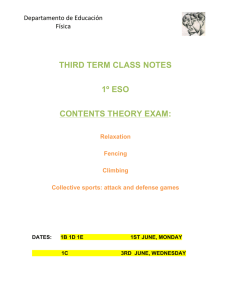 THIRD TERM CLASS NOTES 1º ESO CONTENTS THEORY EXAM:
