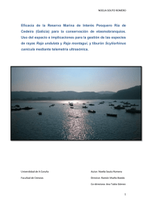 Eficacia de la Reserva Marina de Interés Pesquero Ría de