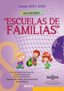 Descargue folleto informativo a Escuelas de Familia
