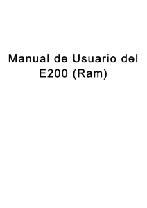 Manual de Usuario del E200 (Ram)
