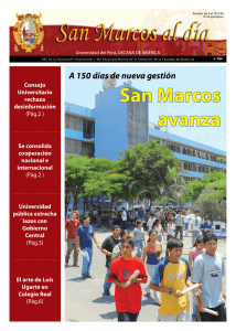 San Marcos avanza - Universidad Nacional Mayor de San Marcos