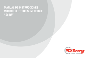 manual de instrucciones motor electrico sumergible