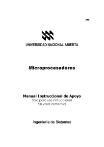 Microprocesadores - Universidad Nacional Abierta