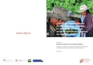 ¿Cómo las Organizaciones de Microfinanzas Basadas en - e-MFP