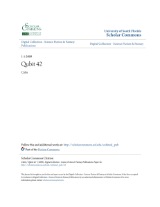 Qubit 42 - Scholar Commons - University of South Florida