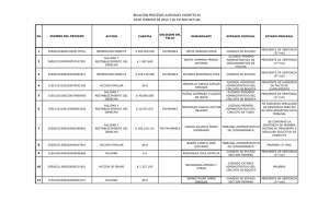 Procesos judiciales vigentes – febrero 29 de 2012
