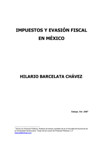 Impuestos y Evasión fiscal en México