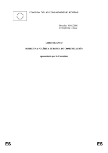 Libro blanco sobre una Política Europea de Comunicación193 KB