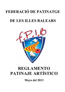 Reglamento Patinaje Artístico 2013 - Federación de Patinaje de las