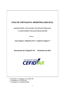 fuga de capitales iii. argentina (2002-2012) - CEFID-AR